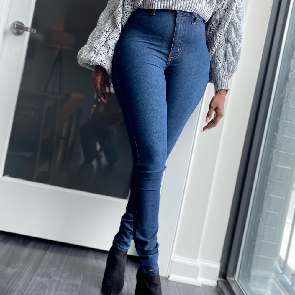 Vibrant Skinny Stretch Dark Color Jeans